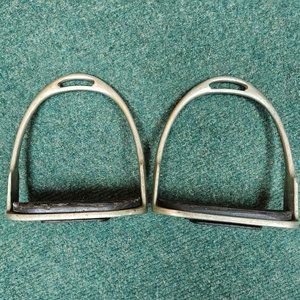 English Stirrups with pads (pair) for horse saddle